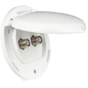Thetford Compact Dual Cable TV Plate, 94324
