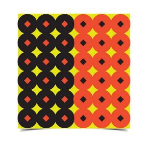 Birchwood Casey Shoot-N-C 1 Inch Target Pasters Orange and Black Package of 432