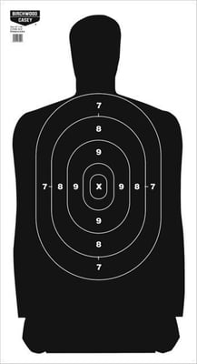 Birchwood Casey B-27 Eze-Scorer Silhouette Paper Target 24x45 Inch 100 Per Case, BC-37002 029057370027