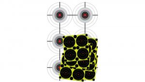 Birchwood Casey 37444 Eze-Scorer Training Target Multiple Bull's-Eye, 23"x35"