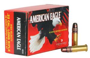Federal American Eagle 38 Grain Copper Plated Hollow Point Brass .22 LR 40Rds AE22
