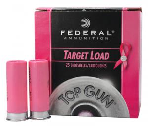 Federal Top Gun Top Gun 12 Gauge 2.75 Inch 1200 FPS 1.125 Ounce 8 Shot  Target Loads Pink - Breast Cancer Awareness TGL12P8