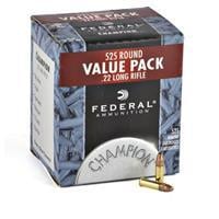 Federal, Champion, .22LR, HP, 36 Grain, 525 Rounds 745