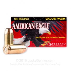 40 S&W - 180 Grain FMJ - Federal American Eagle - 500 Rounds AE40R100