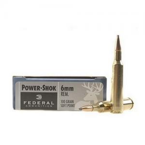 Federal PWRSHK 6MMREM 100GR SP 20rds 6B