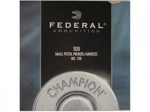 Federal 100 Small Pistol Primer 5000Ct