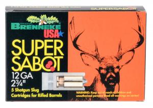 Brenneke BRENNEKE USA 12GA 2 3/4" 1-1/8OZ. SUPER SABOT SLUG 5PK. 030128121086