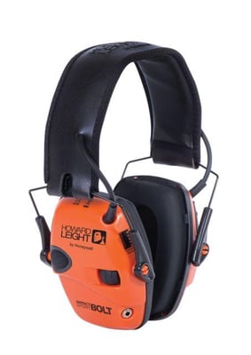 Howard Leight Impact Sport Bolt Electronic Earmuff, Orange, One size fits most, R-02231 033552022312