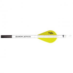 New Archery Products Quikfletch w/Blazer Vanes, White/Yellow 6 pk., 60-177 033576601777
