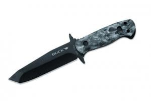 Buck Knives Intrepid XL Fixed Blade Knife, Reaper Black Handle 0626CMS13