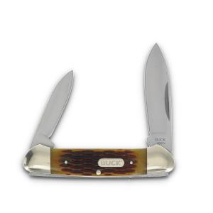 Buck Knives Canoe, Brown Jig Bone Handle 