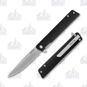 Buck Decatur Black G-10 Linerlock 033753159961