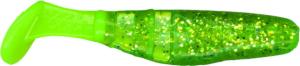 Slider Double Action Minnow Grub, 2 1/8in, Lemonade Chartreuse 10/Bag, SMGF55