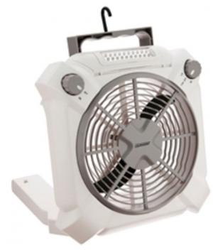Dorcy 2-Speed Fan and LED Area Light Combo w/Adjustable Settings, White 41-3114