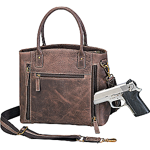 Gun Tote'n Mamas Buffalo Leather Town Tote Bag Conceal Carry GTM-CZY/51 GTM-CZY/51