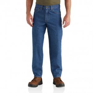 Carhartt Relaxed Fit Tapered Leg Jean for Mens, Darkstone, 33/28, B17-DST-28-33