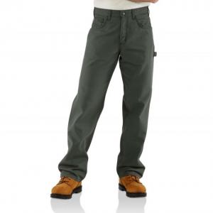 Carhartt Flame-Resistant Canvas Pant, Moss, 50/32, FRB159-MOS-32-50