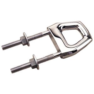 Sea-Dog Sea Dog Chrome Zinc Twin Shank Bow Eye 5/16in x 3, 5/16in x 3in, 079233-1