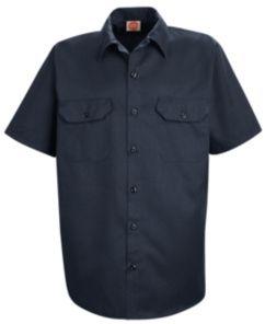 Red Kap Utility Uniform Shirt, Navy, SSXXL ST62NVSSXXL