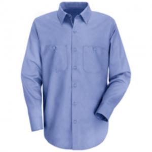 Red Kap Wrinkle-Resistant Cotton Work Shirt, Men, Light Blue, XLNL SC30LBXLNL
