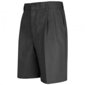 Red Kap Pleated Front Short, Men, Black, 3309 PT34BK3309