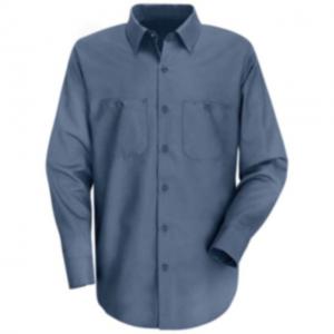 Red Kap Wrinkle-Resistant Cotton Work Shirt, Men, Postman Blue, RGM SC30PBRGM