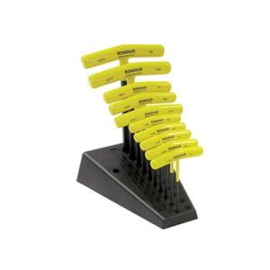 T-Handle Hex Tool Set W/Stand - Sae Hex T-Handle 10-Piece Set 