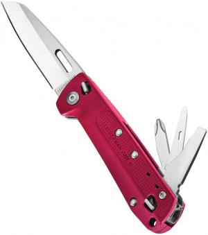 Leatherman FREE K2 Folding Knives/Multi-tool, 3.3in, 420HC SS, Crimson, 832889