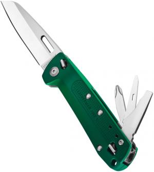 Leatherman FREE K2 Folding Knives/Multi-tool, 3.3in, 420HC SS, Evergreen, 832893