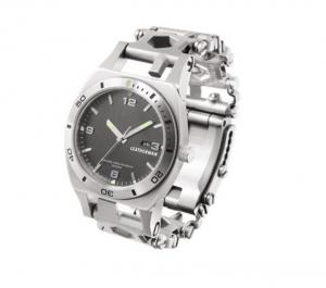 Leatherman Watch Tread Tempo with Swiss Made Timepiece, Stainless, 832421
