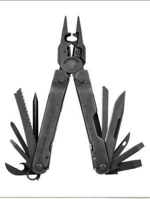 Leatherman Supertool 300 EOD Black Oxide Multitool, Sheath, Molle, Brown Box 831362
