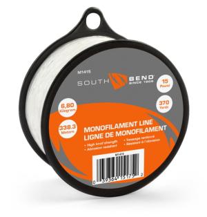 South Bend Mono Fishing Line, 15 lb 370 Yds, M1415