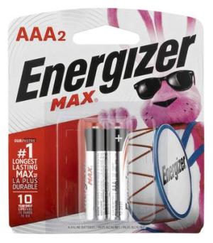 ENERGIZER E92BP-2 MAX AAA-2 039800014009
