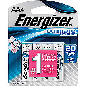 Energizer Ultimate Lithium AA Batteries 4-Pack - Batteries And Bulbs at Academy Sports L91BP-4