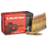 GECO, .223 (5.56x45mm), FMJ, 55 Grain, 50 Rounds 040232194344