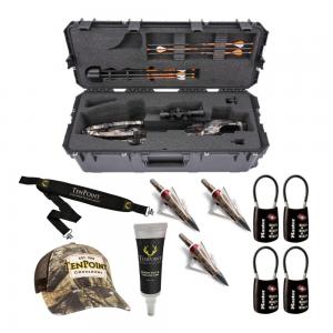SKB Cases iSeries 3613-12 Waterproof Crossbow Case with Strap, TSA Locks, and Accessory Bundle