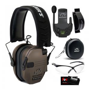 Walker's Razor Slim Electronic Muff (Flat Dark Earth) with Walkie Talkie Attachment Bundle 040962919446