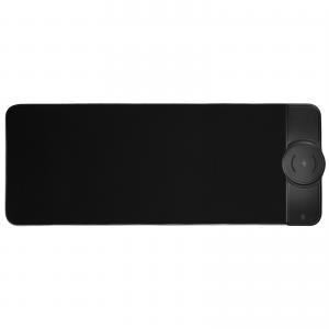 Kratos Gaming RGB Gaming Mouse Pad with 15W Wireless Charging in Black