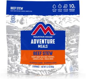 Mountain House Beef Stew - Pouch, 2 Servings, 55145 041133551458