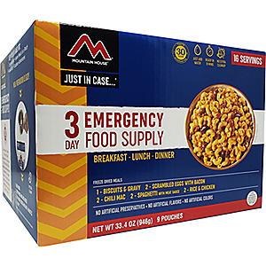 Mountain House Just in Case 3-Day Emergency Food Supply - celery 041133836074