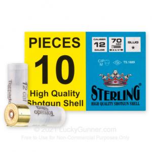 12 Gauge - 2-3/4" 1oz. Rifled Slug - Sterling Tornado - 200 Rounds 041320218759