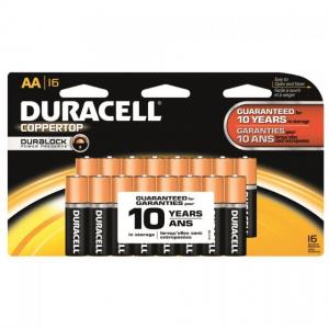Duracell Coppertop Battery, AA 16 pk., MN1500B16Z16 41333704647