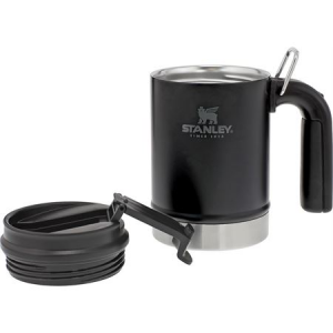 Stanley 1693024 Big Grip campBlack Mug 16oz with Stainless Construction