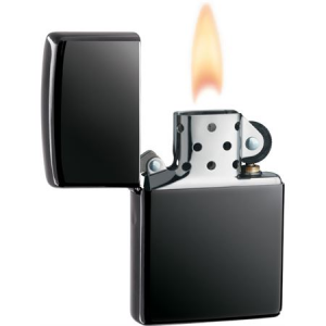 Zippo Lighters 10253 Zippo Lighter with Black Ice Finish