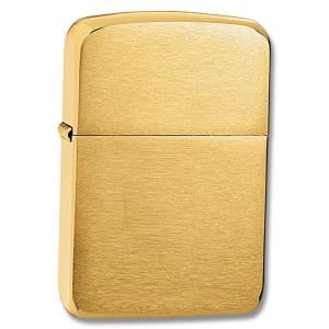 Zippo 1941 Replica Brushed Brass Lighter 041689110345