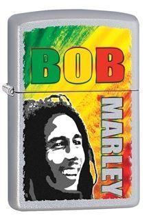 Zippo Bob Marley Lighter, Chrome Satin 29126