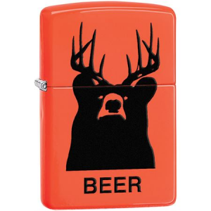 Zippo 11843 Beer Bear Orange Windproff Lighter
