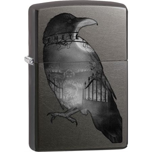 Zippo 12286 Double Exposed Raven Gray Dusk Windproff Lighter 041689122867