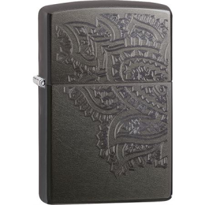 Zippo 12326 Zippo Iced Paisley Windproff Lighter with Gray Dusk Finish 041689123260