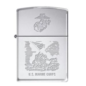 Zippo Lighters, The Few The Proud / Brushed Chrome, 86-232 041689743963